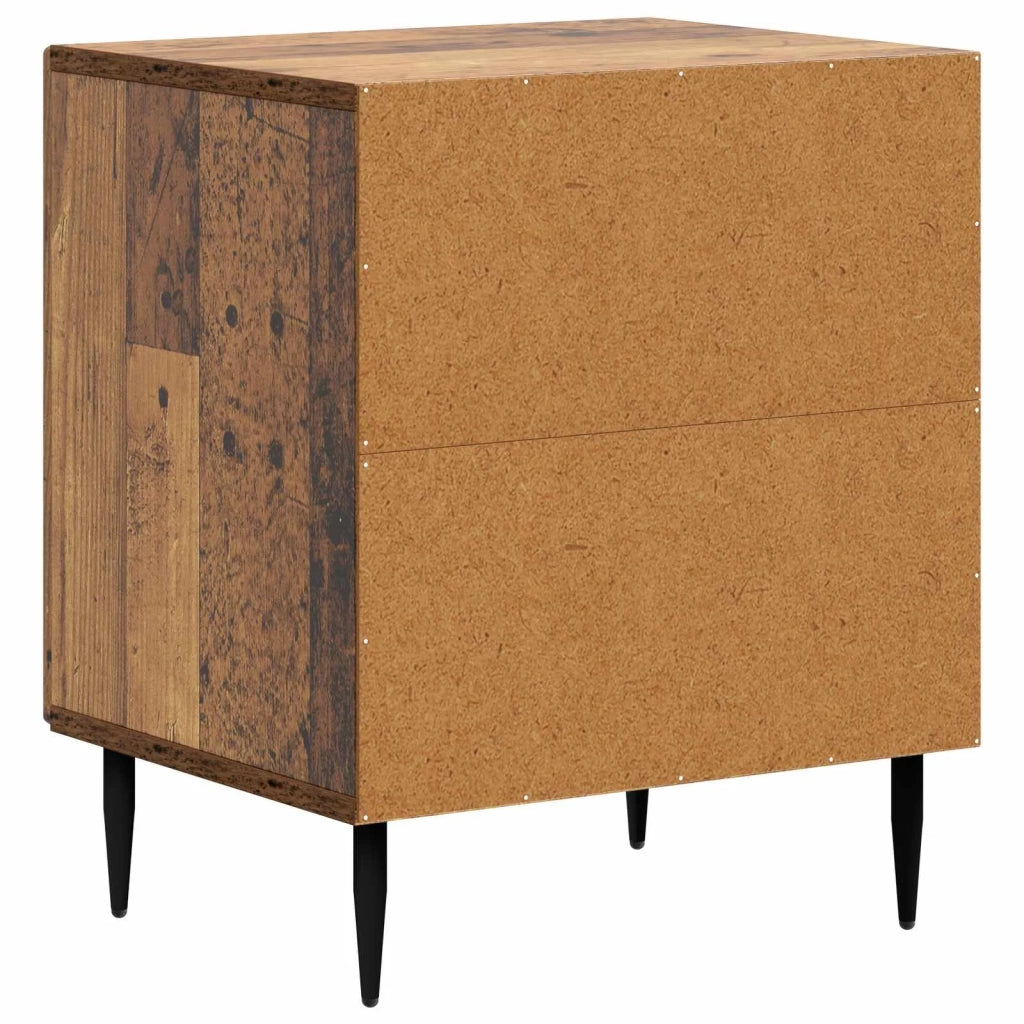 Armadio da Notte 2 pcs Legno antico 43 x 34,5 x 50 cm 894812