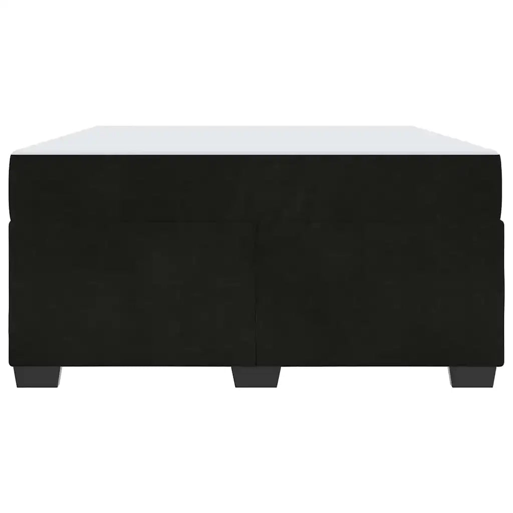 vidaXL Struttura letto con materasso Nero 140 x 200 cm Velluto