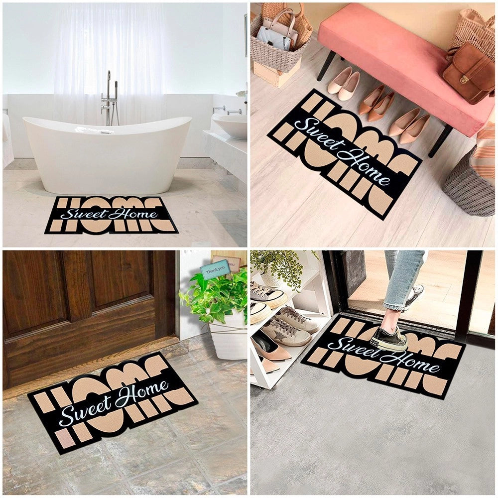 Zerbino Gomma Sostenibile 40X70 Ingresso Antiscivolo Interno Esterno Morbido Moderno Dis.SM