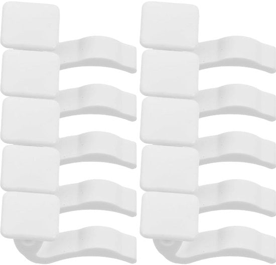 Supporti radiatori 10 pezzi - Accessori radiatori - Set di fissaggio - Hanger radiatori - Design elegante - Materiale plastico duraturo - Spazio risparmiato