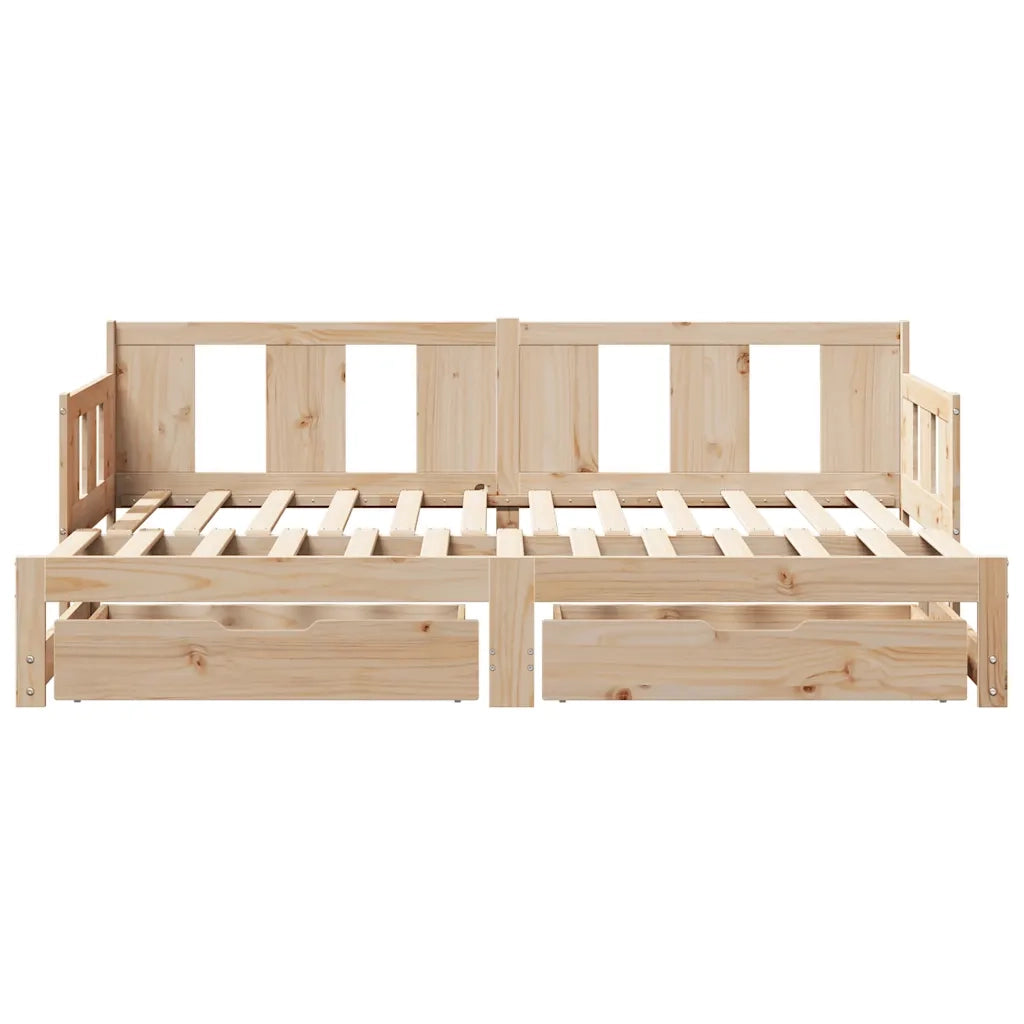Divano Letto Estraibile con Cassetti senza Materasso 90x190 cm 3302229