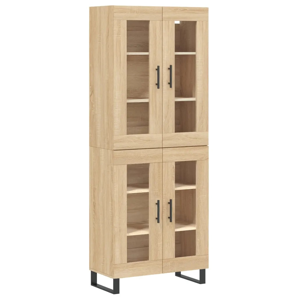 Credenza | Madia | Buffet da pranzo | Armadio da pranzo Rovere Sonoma 69,5x34x180 cm in Legno Multistrato