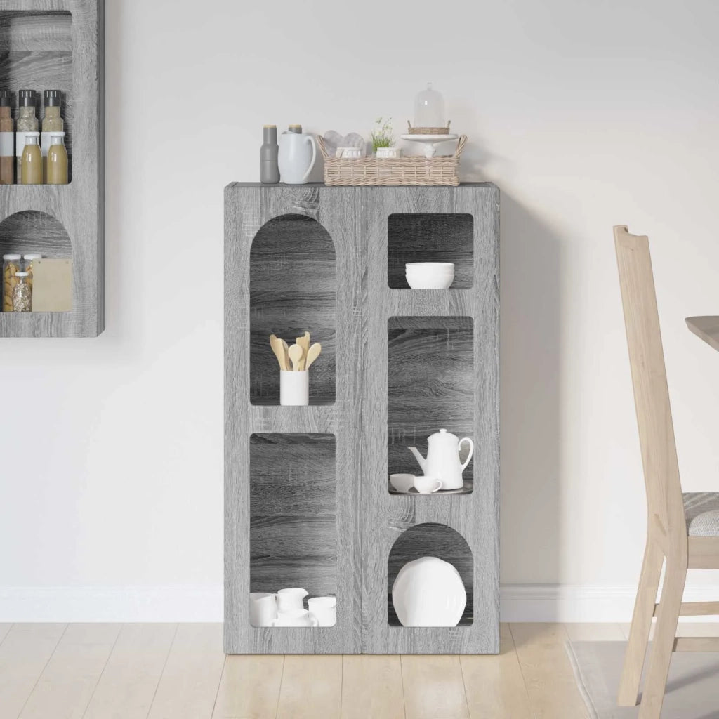 Credenza Grigio Sonoma 59 x 35 x 100,5 cm Legno multistrato 891340