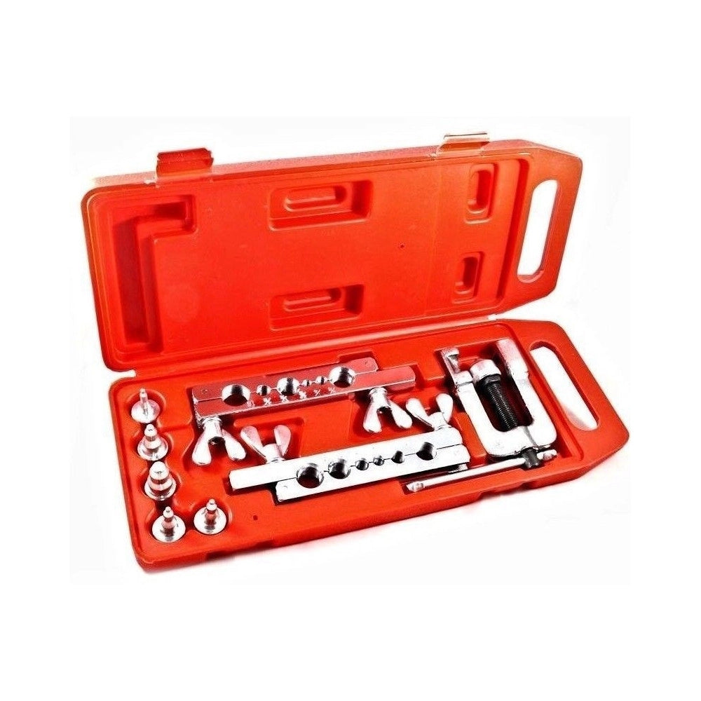 Trade Shop - Pagliettatrice Svasatubi Svasatrice Svasa Tubi Con 10 Accessori In Valigetta -