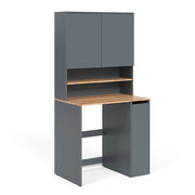 Mobile lavatrice Viktor Antracite/Rovere dorato 93.6 x 88.2 cm 2 parti con ripiano Vicco
