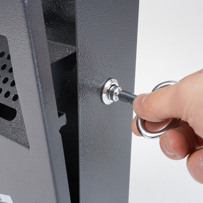 Posacenere da Parete 20x36x7 cm in Metallo Antracite