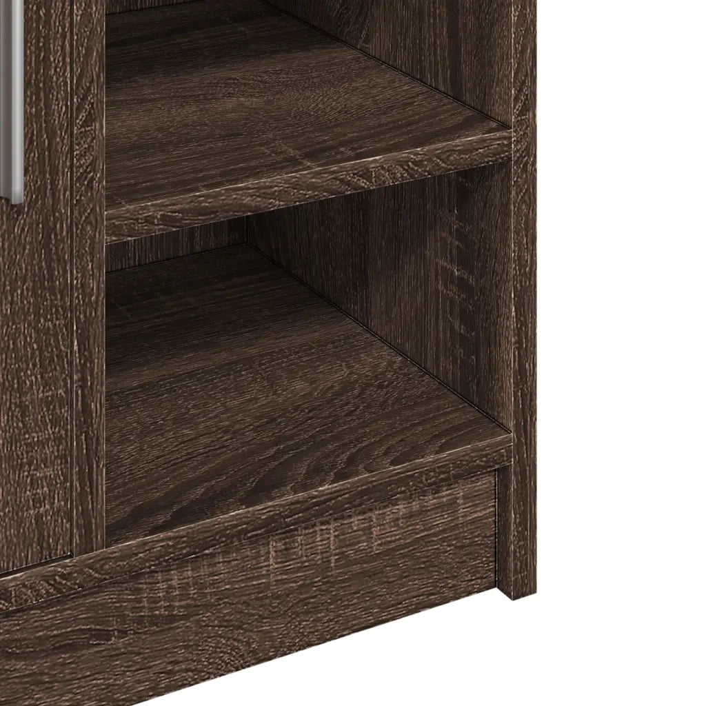 Mobile Lavabo | Armadio Lavabo Rovere Fumo 63x29x55 cm in Truciolare