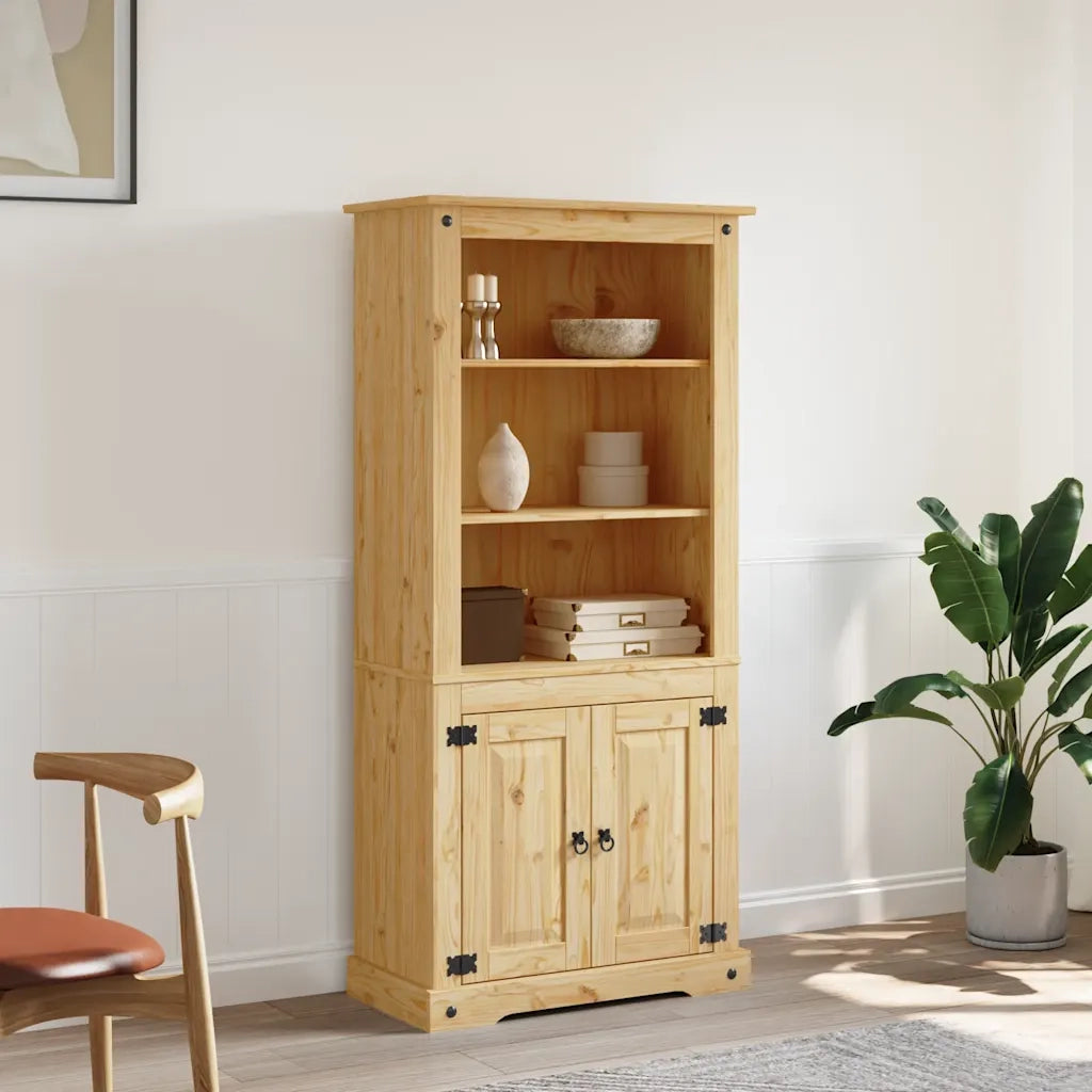 Credenza in Legno di Pino Messicano Corona Range 80x40x170 cm 243734