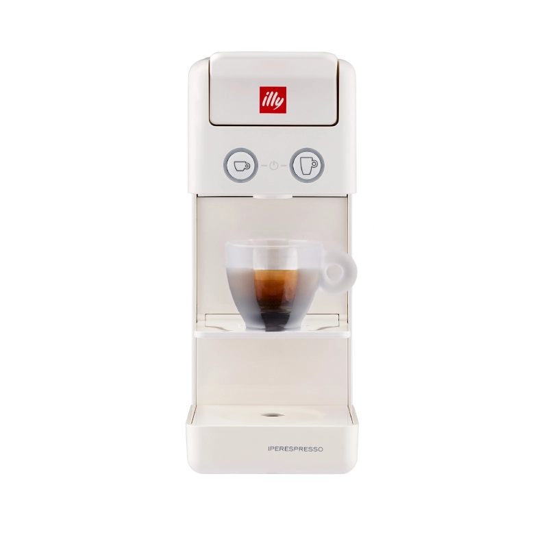 Illy caffè, macchina da caffè a capsule iperespresso y3.3 bianca 60558