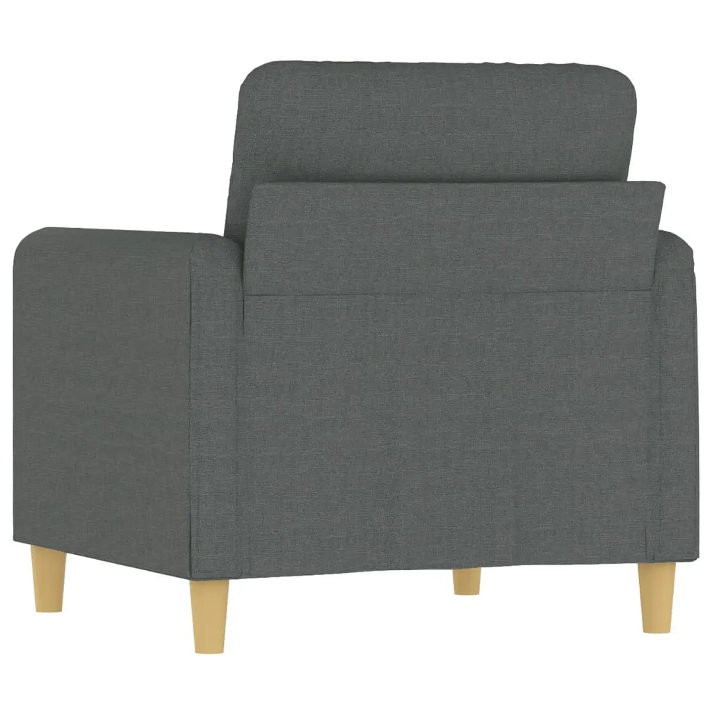 Poltrona | Sedia Relax Grigio Scuro 60 cm in Tessuto