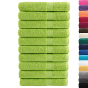 Asciugamani Premium SOLUND 10 pz | Teli per bagno Verdi 100x200 cm 600 g/m2