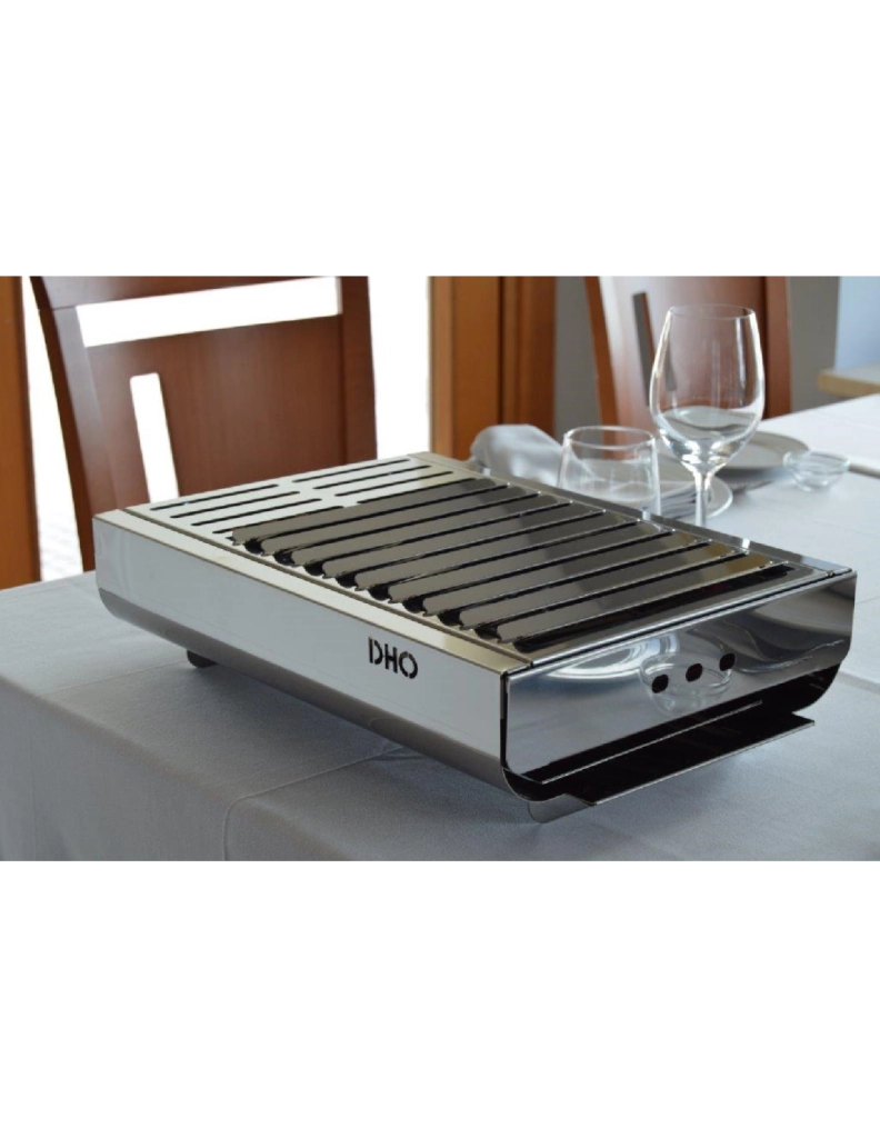 Barbecue portatile compatto a carbone TRENDY in acciaio inox