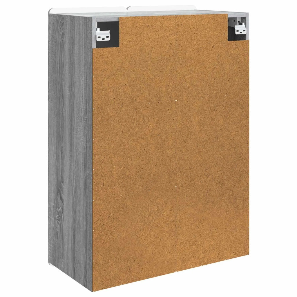 Mobiletto a muro Sonoma grigio 66 x 34,5 x 92 cm 898231