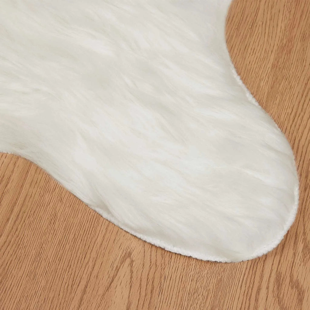 Tappeto in finta TAFALLA Bianco 80 x 120 cm Poliestere