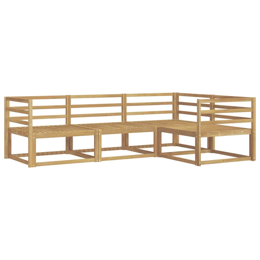 Set di divani da esterno 4 pcs Bianco 245,5 x 166,5 x 73 cm 3386358