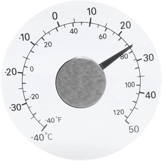 Termometro esterno per finestra - Impermeabile - Senza batterie e facile da applicare - 11cm - Giardino e orto - Temperatura precisa