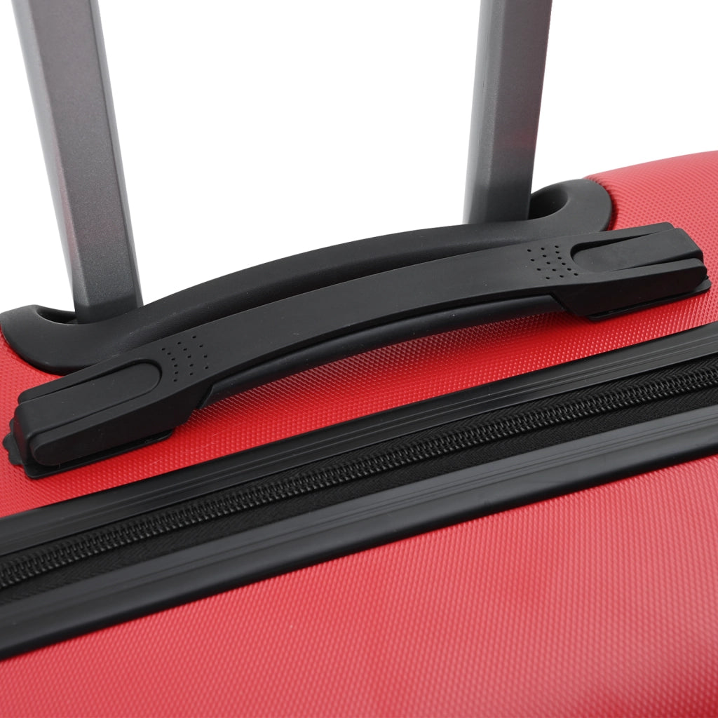 Set di valigie 3 pz Bagaglio rigido Rosso 20Â” 24Â” 28Â” ABS