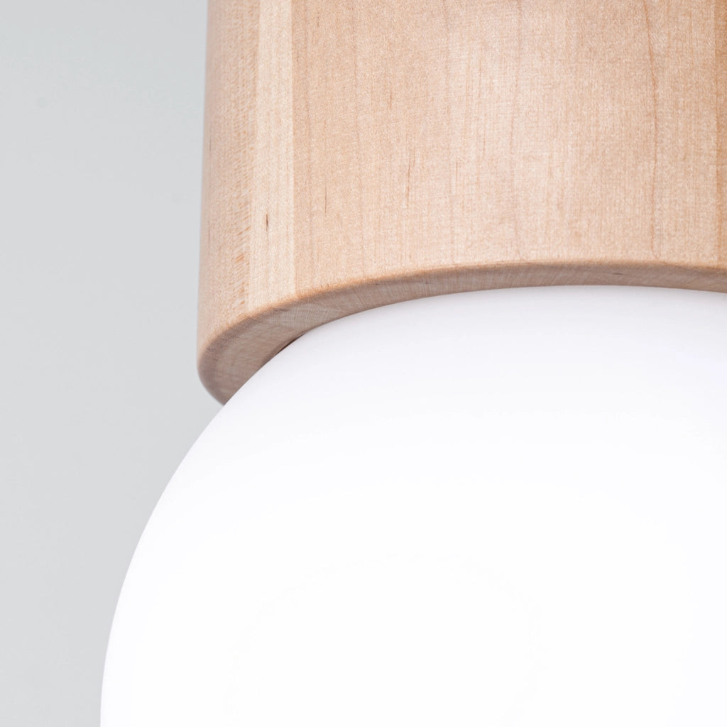 Plafoniera Zenito Pure Lume legno naturale G9 8W PU1190
