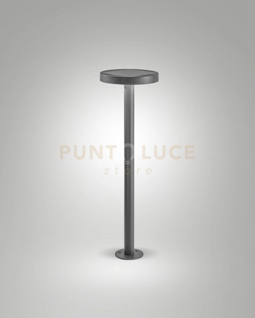 PALMER PALETTO SOLAR GRIGIO SCURO CREPUSCOLARE CON PANNELLO SOLARE E SENSORE DI MOVIMENTO A LED 2,7W 3000K 383LM