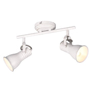 Applique spot Trio STEAM bianco orientabile 2 luci E14