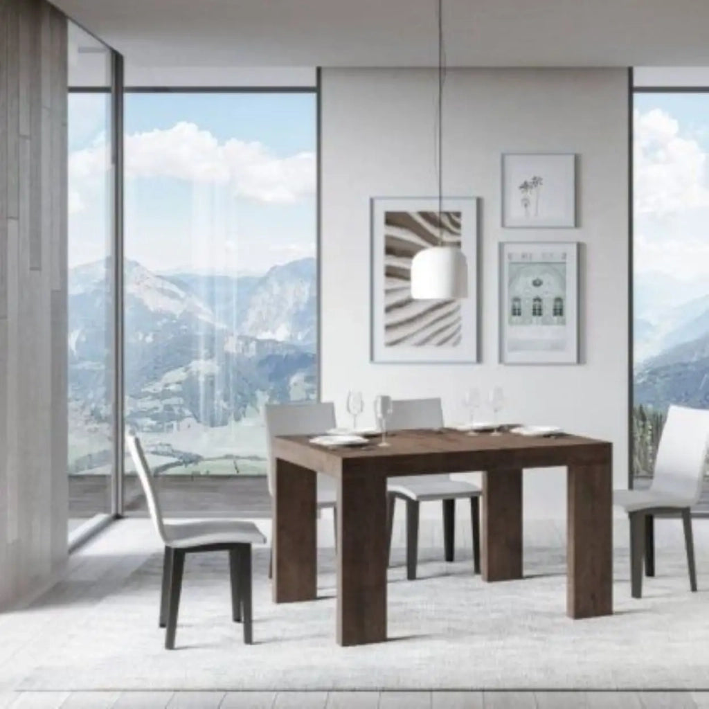 Tavolo allungabile 130/234x90 cm Roxell colore noce