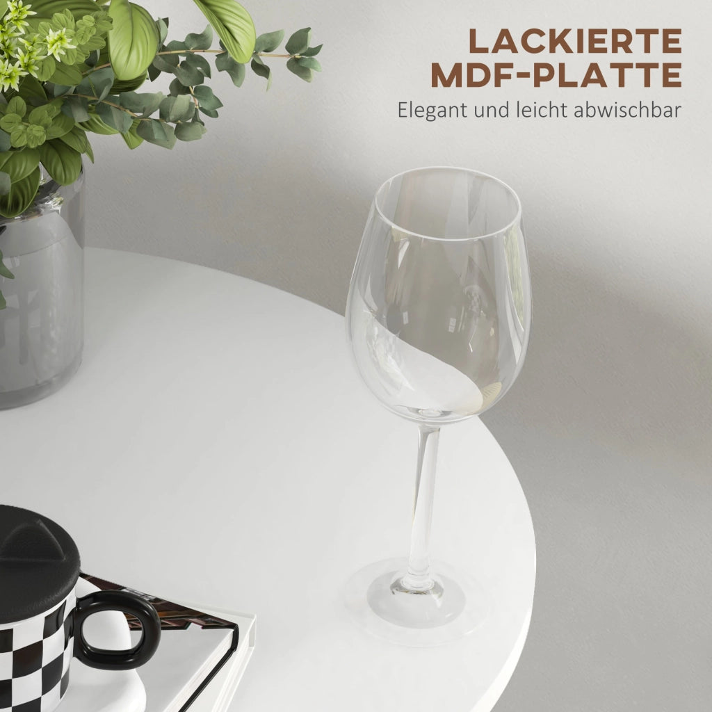 Tavolino da salotto ¨C zephmum ¨C bianco 60x60x102
