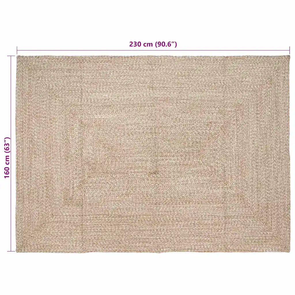 Tappeti per area Naturale e Bianco 160 x 230 cm Juta 42010481