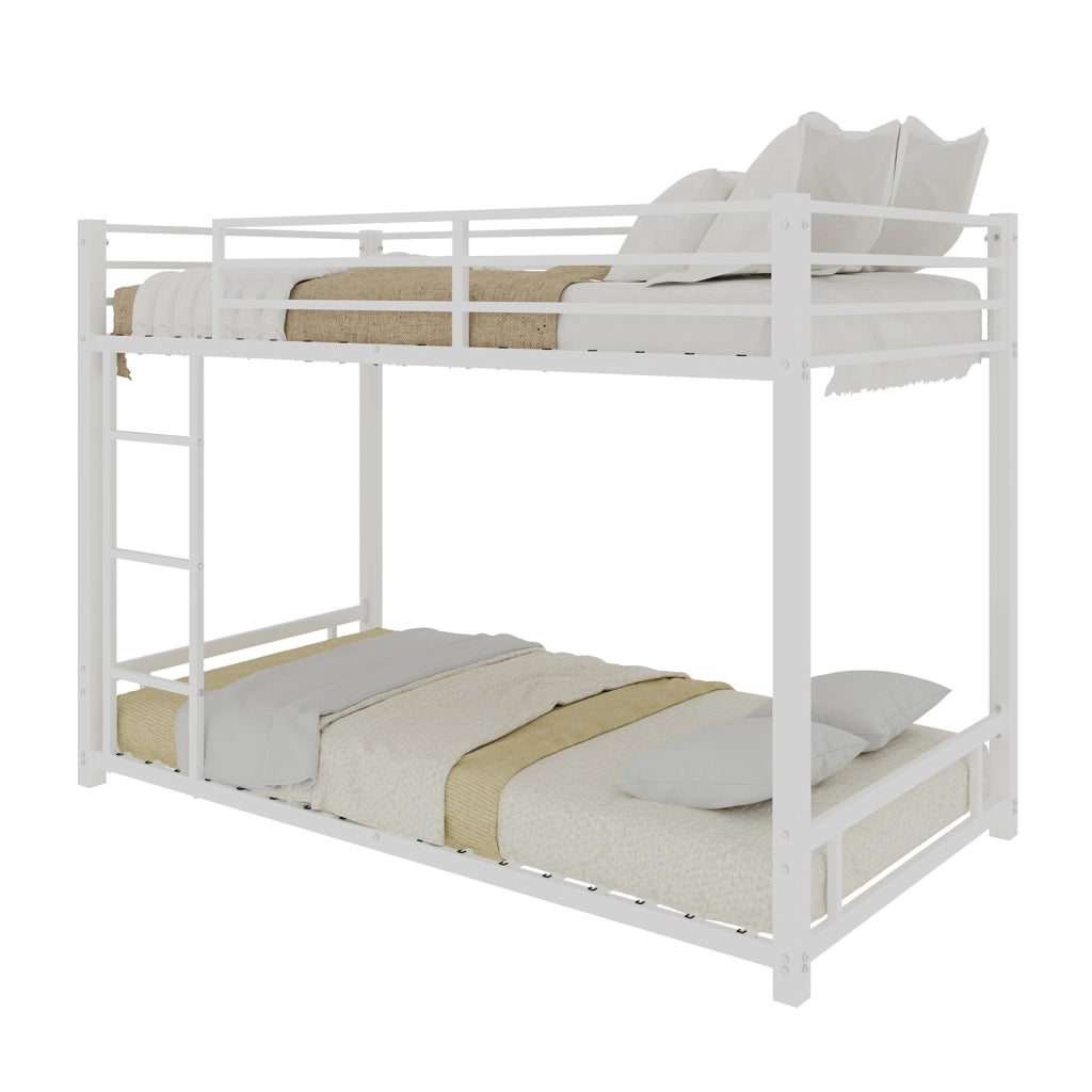 LETTO a castello in metallo bianco 197x98x136 cm