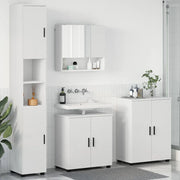 Set di mobili per il bagno Montaggio a parete 4 pcs Bianco