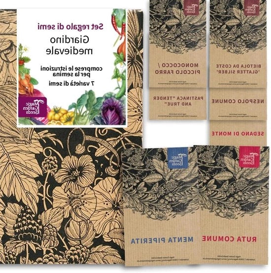 Set di semi per giardino medievale - Set di semi per regalo con 7 piante per il giardino medievale 

(Nota: Ho mantenuto il numero di piante, ma ho tolto il termine "cadeau" che non ha un corrispettivo diretto in italiano)