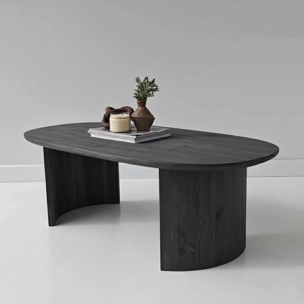 Tavolino in legno "Hudson" - 120 x 60 x 40 cm - Grigio antracite