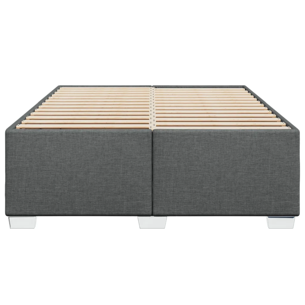 Giroletto senza Materasso Grigio Scuro 140x190 cm Tessuto 3284472