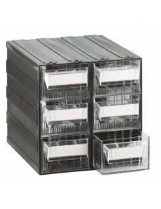 Cassettiera modulare porta minuteria con 6 cassetti e 12 divisori - Modello T/L