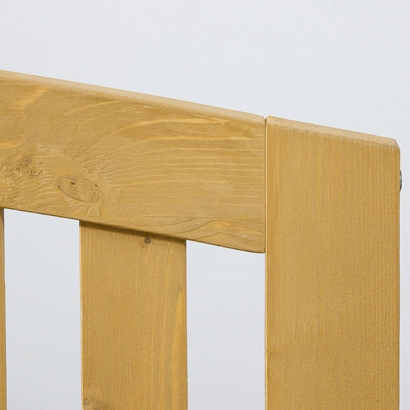 SEDIA DA GIARDINO 2 posti 143x51x85 cm Legno di abete Arancione
