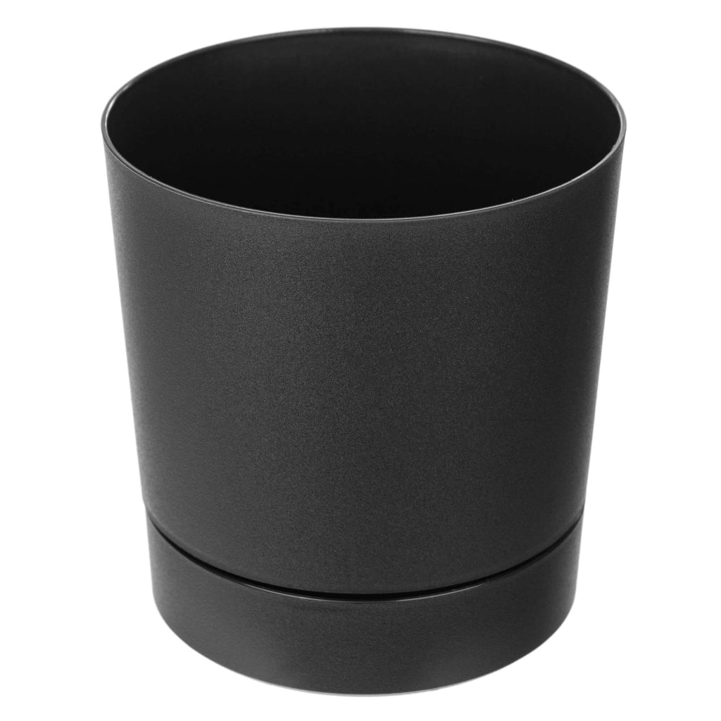 Vaso da fiori KADAX con supporto, rotondo, in plastica, 34,5 cm