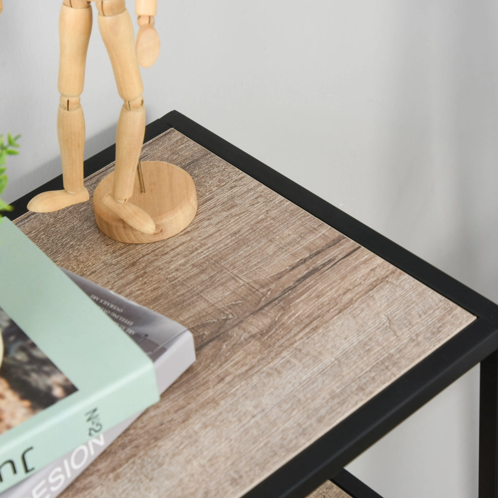 EasyComfort Scaffale Libreria Asimmetrica Stile Industriale in Legno e Metallo