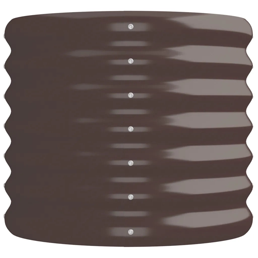 Letto Giardino Acciaio Zincato 224x40x36cm Marrone 318875