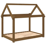 Divano letto per cani comodo 101 x 70 x 90 cm in legno massello di pino marrone 02_0042617