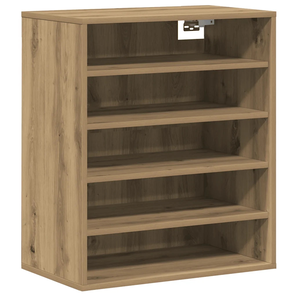 Scarpiera Rovere Artigianale 60x35x70 cm in Legno Multistrato
