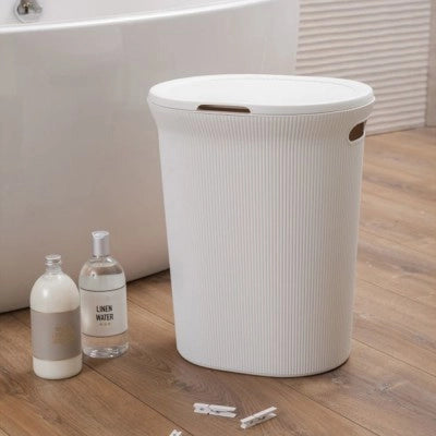 Cesto portabiancheria bianco capacità 40 lt