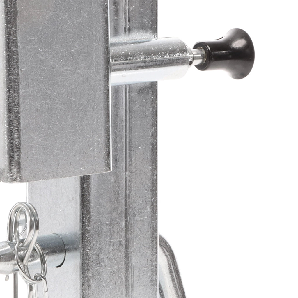 Set 2 piedi stabilizzatori per rimorchi roulotte 350mm, orientabili max 1300kg