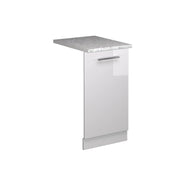 Vicco Pannello frontale della lavastoviglie Bianco lucido 45 cm , PL Marmo