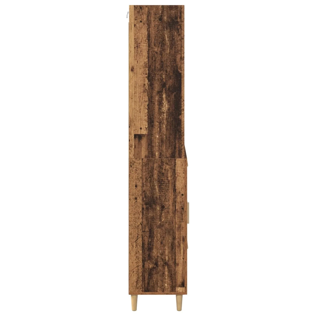 Credenza | Madia | Buffet da pranzo | Armadio da pranzo Legno vecchio 69,5 x 32,5 x 180 cm Legno multistrato