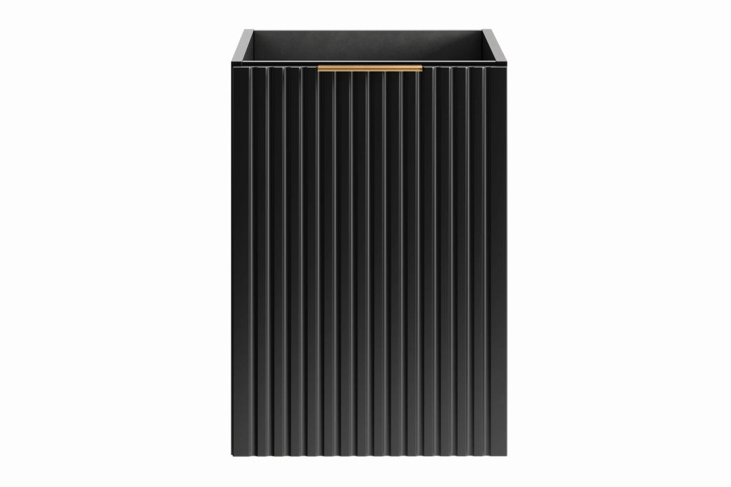 Mobile sotto piano 40 cm con cesto portabiancheria Adel Black 40 x 57 x 46 cm