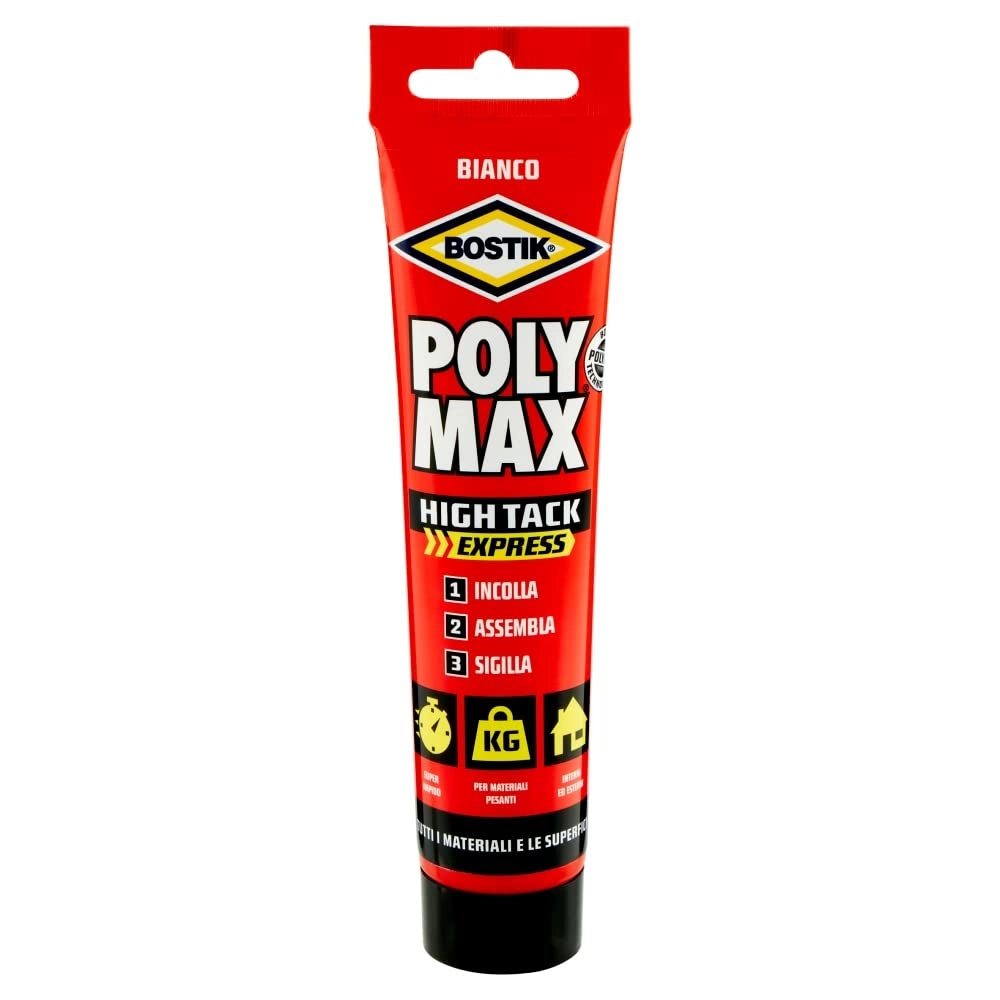 SIGILLANTE 'POLY MAX HIGH TACK EXPRESS BIANCO' BOSTIK 165 gr - Tubetto - BOSTIK