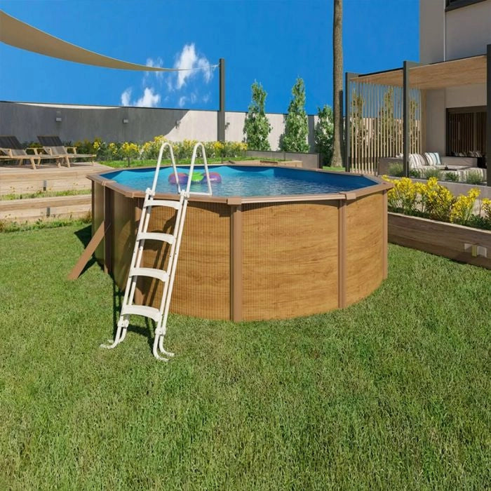 Piscina Fuori Terra Steelwood - 4,90 X 3,65 X H.1,20 M - Kit Base