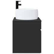 Mobile Lavabo | Armadio Lavabo da parete Nero 49 x 44,5 x 66 cm