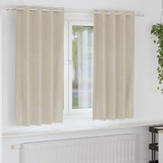 Tende oscuranti 2 pcs Crema 140 x 175 cm Velluto 4107179