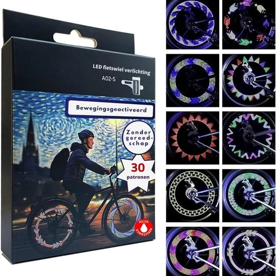 Illuminazione del pneumatico – Illuminazione del telaio – Illuminazione del cerchio – Sicurezza – Bambini e adulti – Riflessione – Accessori – Illuminazione del cerchio del pneumatico