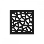 SEGMENTI - Pannello in PVC traforato - Parasole Misura: 98x98 cm, Colore: nero